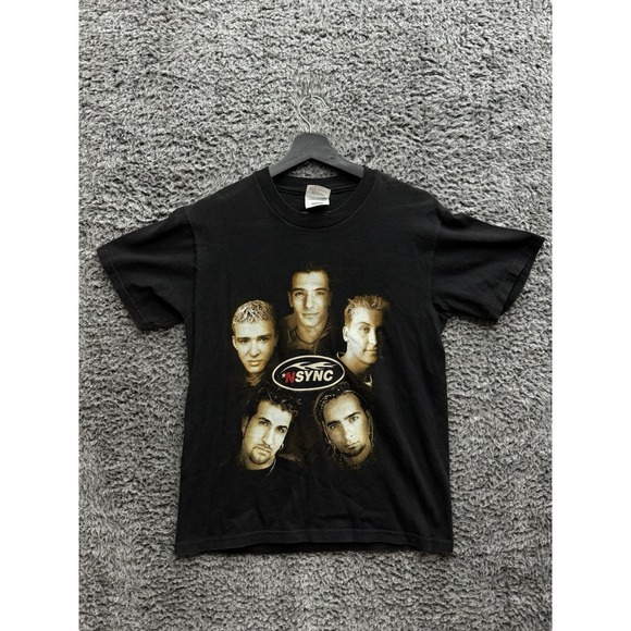 Vintage 90s *NSYNC‎ Tour Concert T Shirt Large Tultex Rare Promo Music Band